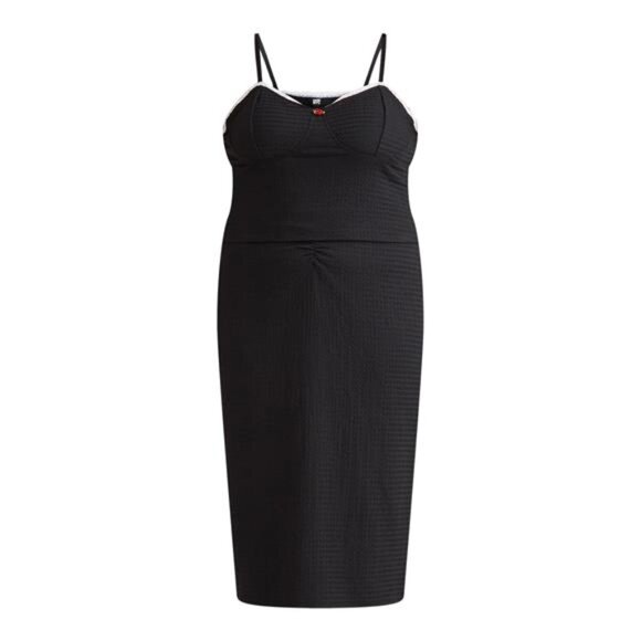 Women’s Plus Textured Rosette Top and Ruched Midi Skirt Set, 2x-3x - Picture 4 of 4